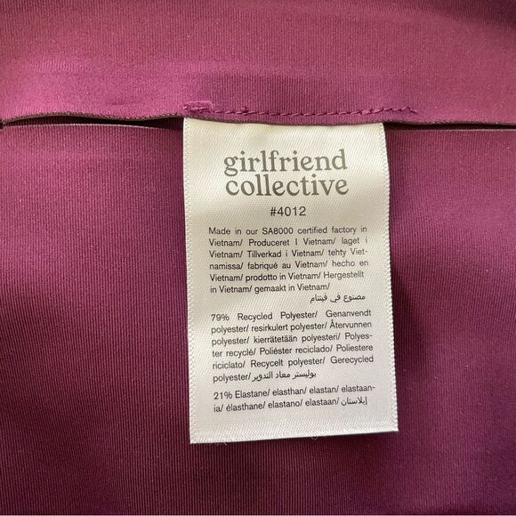 Girlfriend Collective Compressive High-Rise Capri Legging Women’s S Plum - Picture 7 of 10